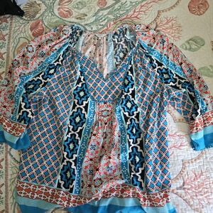 Crown & Ivy Tunic Blouse wome s 2x